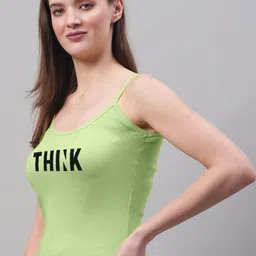 FBAR Typography Printed Skin Friendly Cotton Camisoles image 3