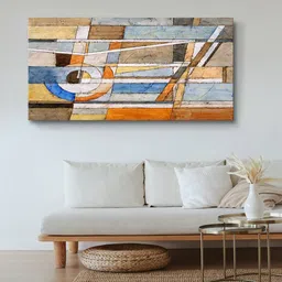 999store Wooden Stretched Framed Mondrian Canvas Wall Prints image 1