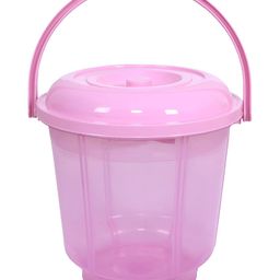 Kuber Industries Pink Unbreakable Bathroom Bucket 13 L-picture-3
