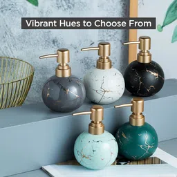 UMAI Grey Printed Stoneware Soap Dispenser image 4