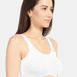Sonari Pack of 2 Grey & White Non Padded Non-Wired Camisole Bra image 2