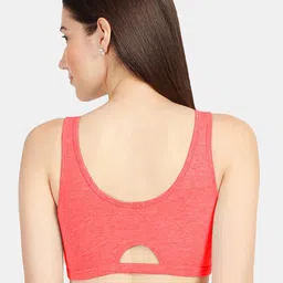 Sonari Pack of 2 Black & Red Non Padded Non-Wired Camisole Bra image 3