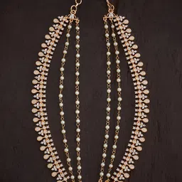 Kushal's Fashion Jewellery Gold-Plated Classic Ear Chain image 1
