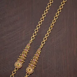 Kushal's Fashion Jewellery Gold Plated Stone Studded Ear Cuff Earrings image 1