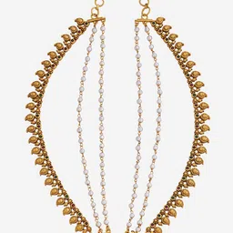 Kushal's Fashion Jewellery Gold Plated Antique Matil image 2