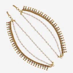 Kushal's Fashion Jewellery Gold Plated Artificial Beads Antique Matil image 3