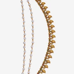 Kushal's Fashion Jewellery Gold Plated Antique Matil image 3