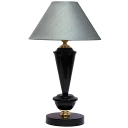 Grey Shade Table Lamp With Metal Base By Foziq image 4