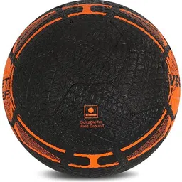 vector x Street Soccer Rubber Moulded Football (Pack of 1, Black, Orange) Football - Size: 5 image 3