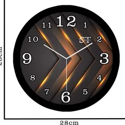 siya trading Analog 28 cm X 28 cm Wall Clock image 5
