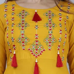 vasant apparel Viscose Rayon Stitched Anarkali Gown image 4