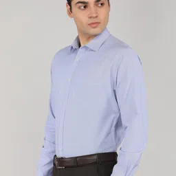 park avenue Men Slim Fit Self Design Formal Shirt image 3