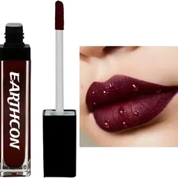 earthcon WATER PROOF PIGMENTS LIQUID DARK MAROON MATTE LIPSTICK-picture-28