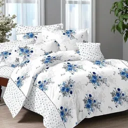 halen Cotton Double Flat 210 TC Printed Bedsheet-picture-22