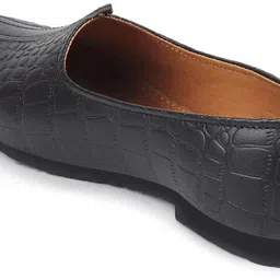 fausto Party Wear Wedding Embossed Design Slip On Ethnic Juttis and Mojaris For Men image 2