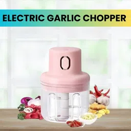 guggu Chopper (Electric Rechargeable Chopper) for Kitchen Vegetable Garlic Onion W252 Electric Vegetable & Fruit Chopper-picture-16