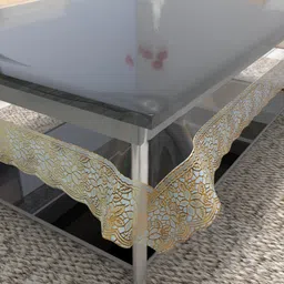 casa furnishing Solid 2 Seater Table Cover image 3