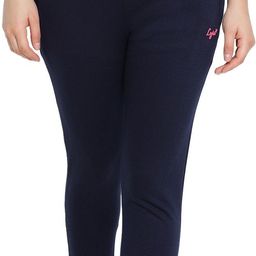 lyra Women Solid Blue Track Pants-picture-32