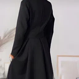 euphoria wardrobe LYOCELL,SWEDE,TWILL Solid Coat For Women image 2