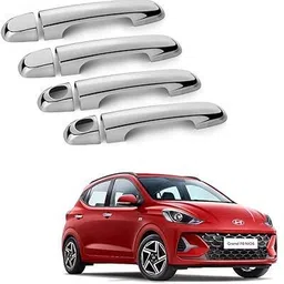 uneestore Chrome Door Handle COVER for Grand i10 NIOS Facelift 2023 Car Grab Handle Cover-picture-15
