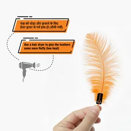 chayanvi Pack of 100 Decorative Feathers image 3