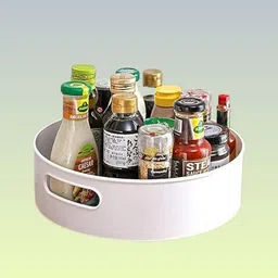 anx Plastic all-round Swiveling Storage Serving Tray – Living Space & Pantry Storage Basket-picture-32