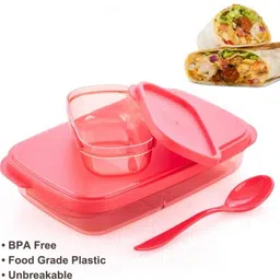 jordy New Mini Insulated Tiffin with 2 , 280 ml Each, Cyan-20 6 Containers Lunch Box image 3