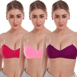 Pack of 3 Women Push-up Heavily Padded Bra-image-10