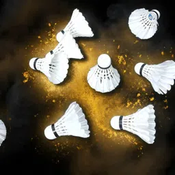 peema PeemaShuttleCock Feather Shuttle - White image 2