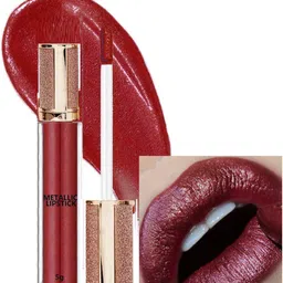 afaraxia GLITTER LIPSTICK SHIMMER LIPSTICKS(matellic dusky red)-picture-17