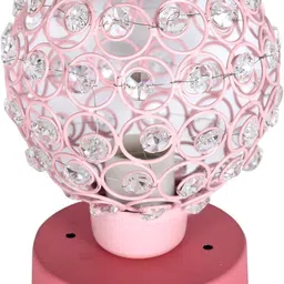 glowhere Semi Crystal Table Lamp, Pink Mood Light for Bedside & Living Room Décor Table Lamp image 4