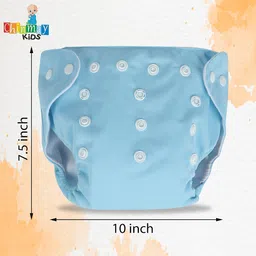 chinmay kids Combo of Quirk Reusable Baby Washable Cloth Diaper Nappies image 3