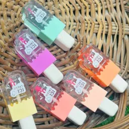 hsq Ice Cream Shape Moisturizing Lip Gloss | Non Sticky Nourishing (Pack of 2) image 3