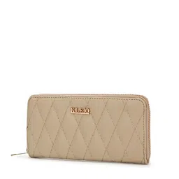 KLEIO Women Quilted Zip Around Wallet image 3