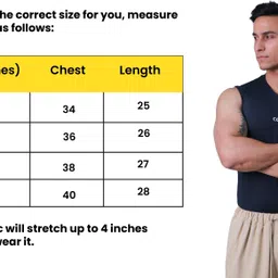coitonic Solid Round Neck Sleeveless Compression Tank Breathable, Lightweight Gym Wear Men Vest image 5
