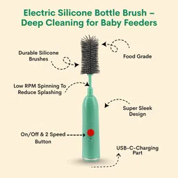 the little lookers Baby Electric Bottle Brush Cleaner image 3