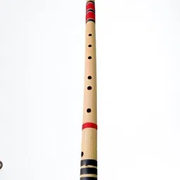 gold rush D Sharp Base Scale Professional Right Hand Long Size Bansuri 33 inch Size Bamboo Flute-picture-13