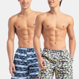 jockey Pack of 2 Printed Men Multicolor Boxer Shorts-picture-13