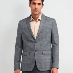arrow Men Checkered Single Breasted Formal Blazer image 4