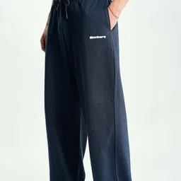 bonkers corner Men Self Design Blue Track Pants image 3