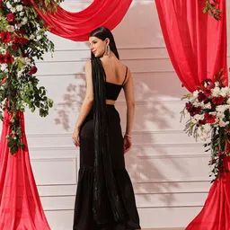 indo street Solid Stitched Lehenga Choli image 5