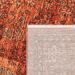 Pink Abstract Polyester 59x32 Inches Machine Made Floor Runner By Obsessions image 2