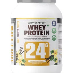 naturaltein Natural Whey 1kg| Max Vanilla| 24g Protein| Stevia| Gluten & Soy Free Whey Protein-picture-17