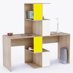 boingg! - a happy start Double Trouble Kids Study Table in Oak Finish image 5