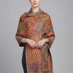 HANG N HOLD Polyester, Viscose Printed Women Shawl-picture-12