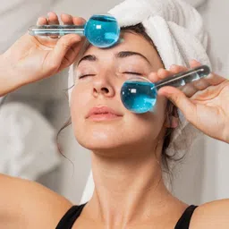 oneexport Smart Magic Cool Face Roller Ball, Facial Massage Magic Ice Globes for Face Ice Roller Globe Ball for Facial Massager-image-55