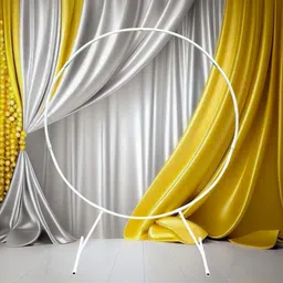 vinspro White Round Arch for Balloon decoration circle Balloon Decoration Arch Stand-picture-10