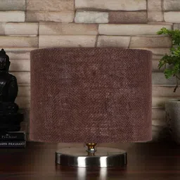 new era Brown Jute Table Lamp with Steel Base -33 image 2