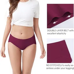 culture flossy Pack of 5 Women Hipster Multicolor Panty image 3