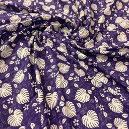 Unstitched Khadi Cotton Multi-purpose Fabric Floral Print-image-60